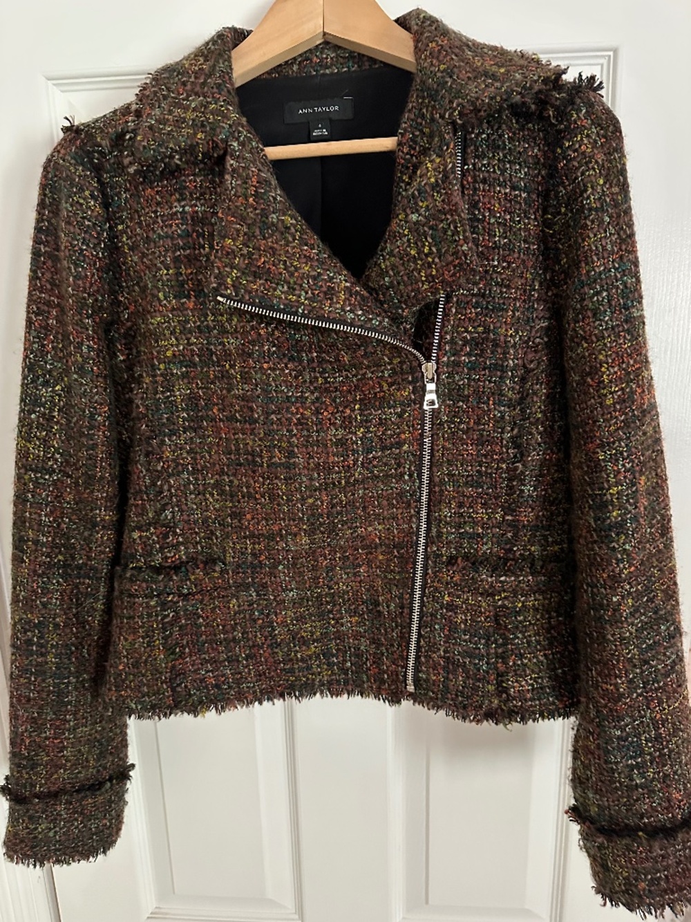 Tweed Jacket, Multi-colored. Ann Taylor. Size 4